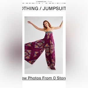 NWT Free People Serendipity Strapless Jump Suit